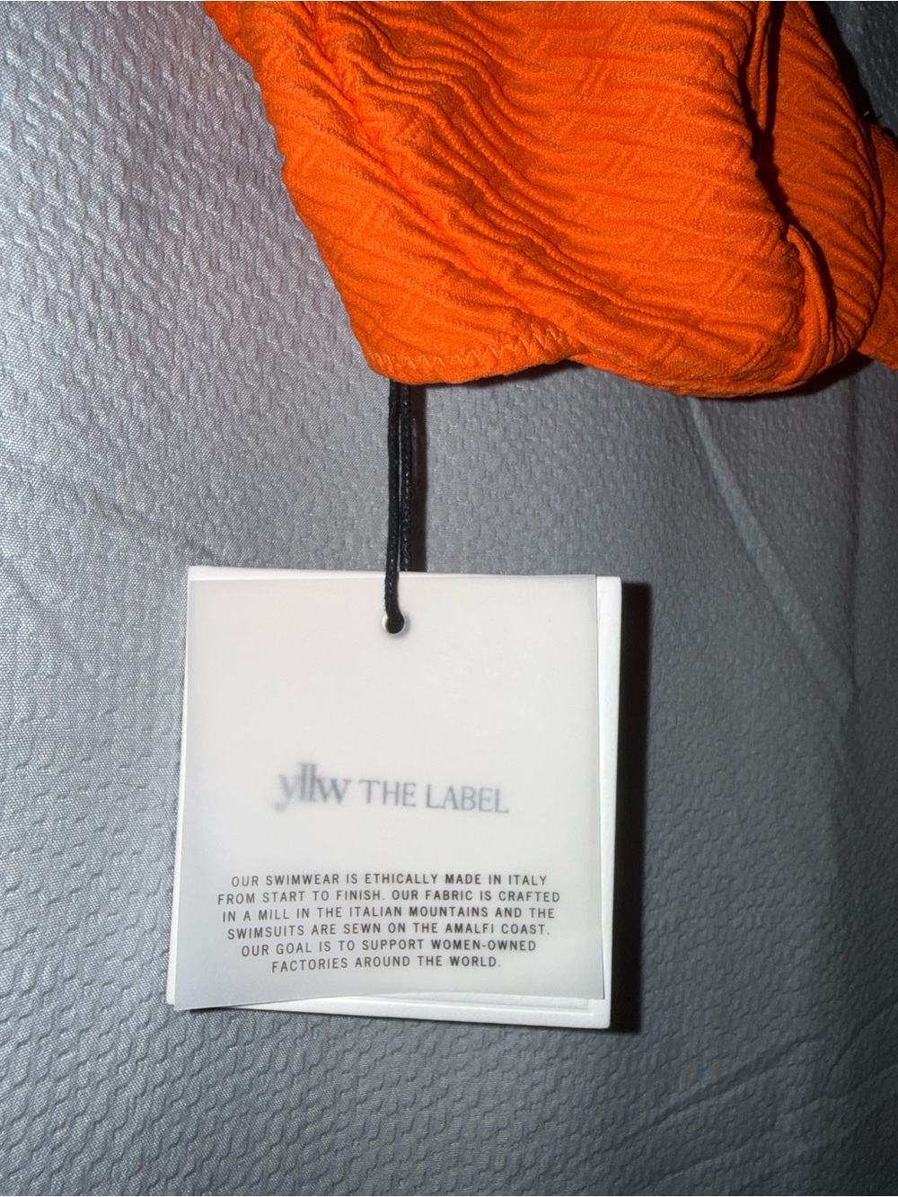 NWT Yllw the Label Textured Bikini Top - Picture 5 of 6
